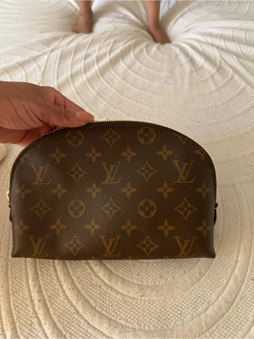 Louis Vuitton Monogram Canvas Cosmetic Pouch in Brown